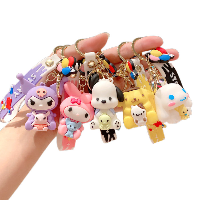 Wholesale PVC Cartoon Doll Keychain JDC-KC-YiD033