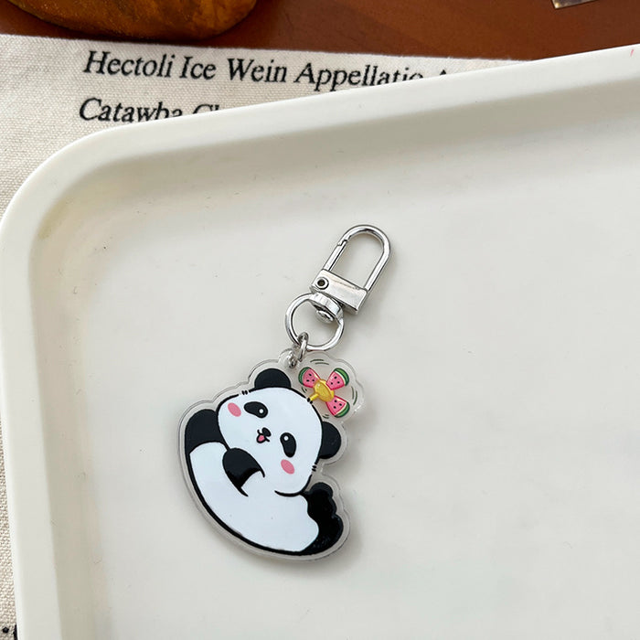 Wholesale  keychain cartoon cute pendant schoolbag bag acrylic pendant