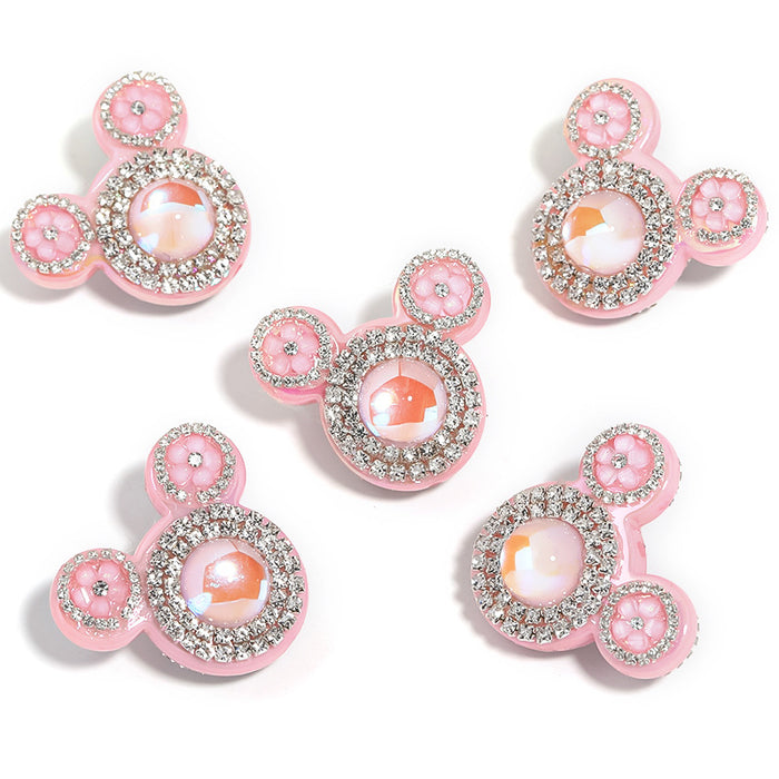 Wholesale 5pcs Rhinestone Beads Diy Acrylic Beads (M) JDC-BDS-BLG001