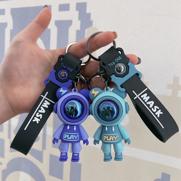 Wholesale Silicone Cartoon Astronaut Doll Keychain JDC-KC-SengH006