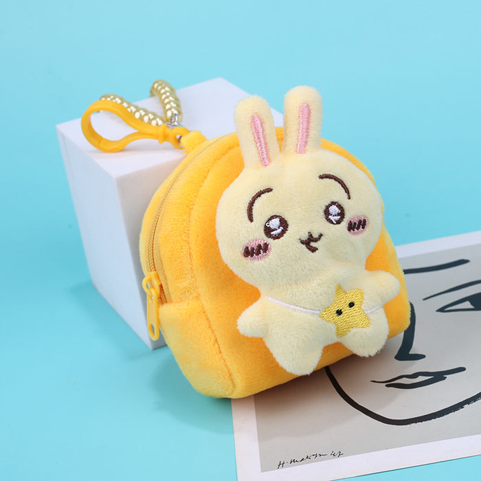 Wholesale Trendy Plush Bear Coin Purse Bag Charm Street Style Fashion Accessory Gift