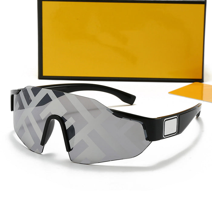 Wholesale Fashion sunglasses, colorful frameless one-piece sunglasses, driving goggles, and eye protection