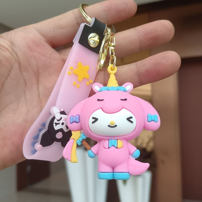 Wholesale Cartoon Silicone Anime Keychain JDC-KC-YiChang034