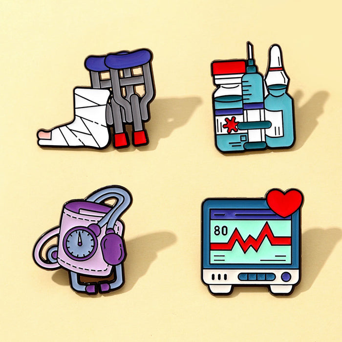 Wholesale Medical series cartoon cute badge pin alloy jewelry accessories