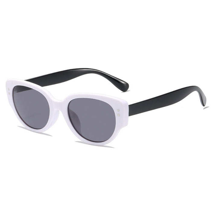 Wholesale Beige sunglasses for women's summer high-end sense, new sunglasses for men's sun protection, internet famous retro fashion glasses