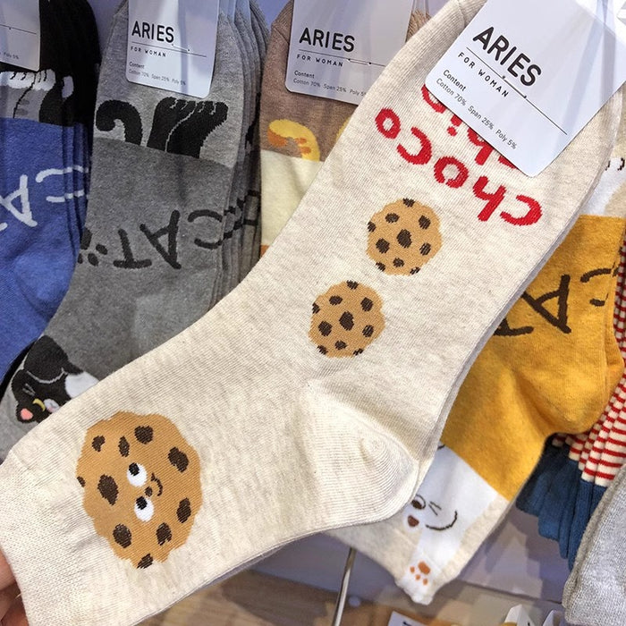 Wholesale Cute Cartoon Girl Socks Colorful for Women