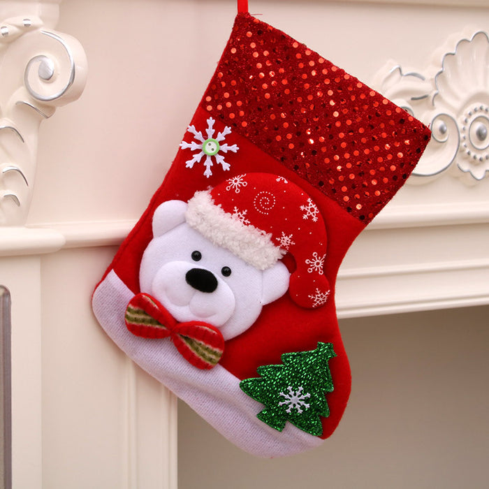 Wholesale Santa Socks for the Elderly  Christmas Socks Christmas Gift Bags