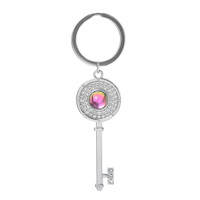 Wholesale Zinc Alloy Diamond Studded Gemstone Keychain JDC-KC-JinZ023