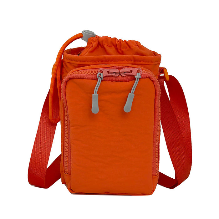 Wholesale 2025 New Outdoor Travel Water Bottle Bag with Mobile Phone Bag Cross-Body Bag for Men and Women Casual Sports Satchel Drawstring Small Bag