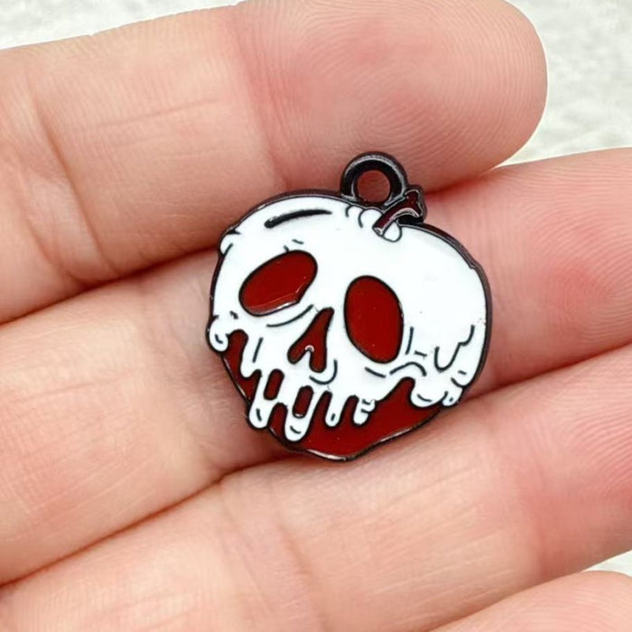 Wholesale 10pcs  Series DIY Festival Decorations Witch Pendant Tombstone Hair Tie Spray-Painted Pumpkin Hanging Ornament