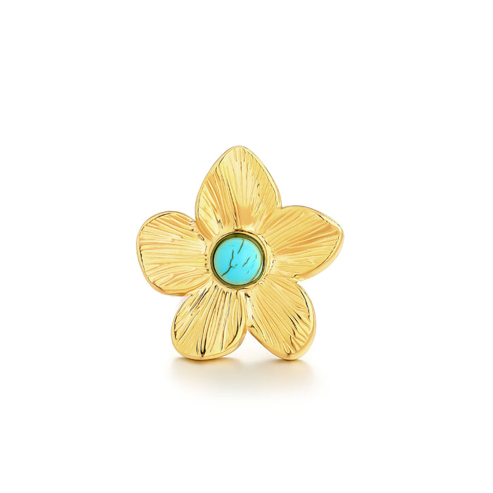 Wholesale Turquoise Personalized Stainless Steel Rings