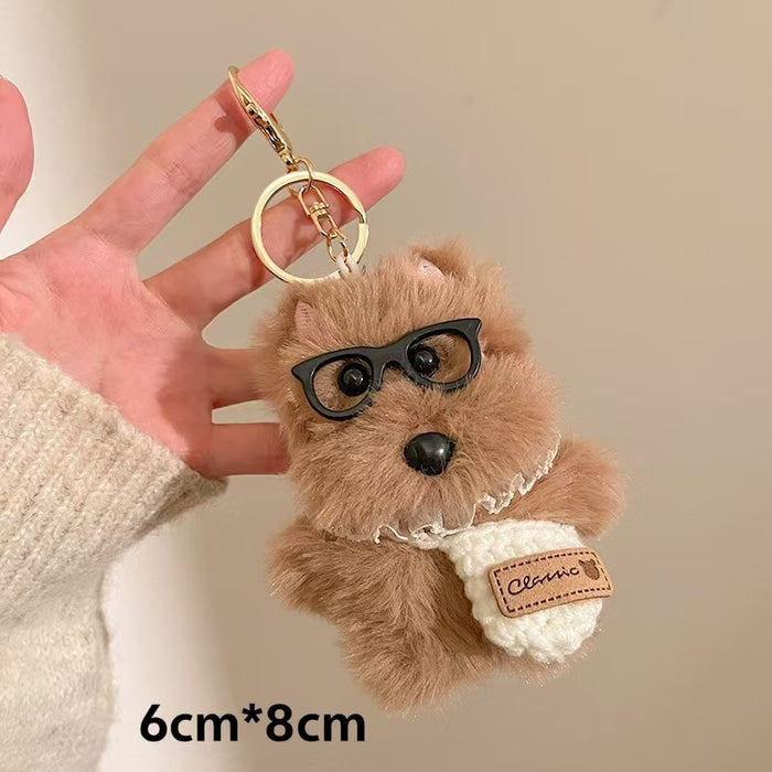 Wholesale Plush, cute, messy puppy bag, hanging accessories, keychains, creative small gifts
