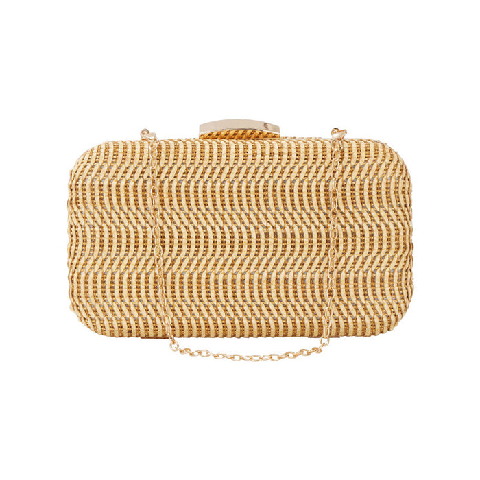 Wholesale Fashion PU Woven Clutch Bag High-grade Handbag JDC-HB-YX011