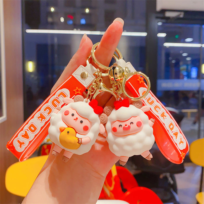 Wholesale Cute Little Sheep Pendant Keychain