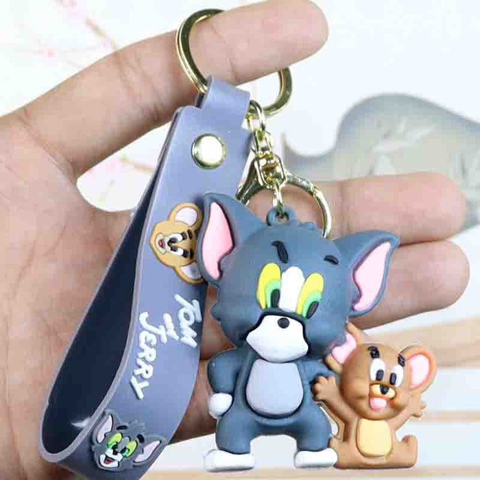 Wholesale Cartoon  Keychain  Cat Doll School Bag Pendant Car Keychain