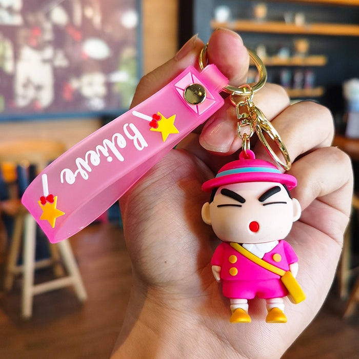 Wholesale Cartoon boy Bag Pendant Car Key Ring