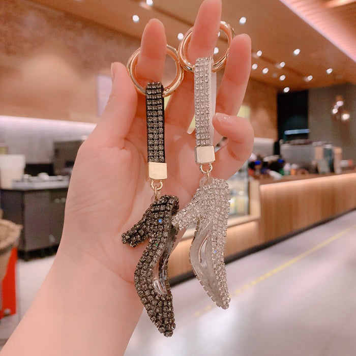 Wholesale Crystal High Heels Acrylic Keychain JDC-KC-ShuoT022