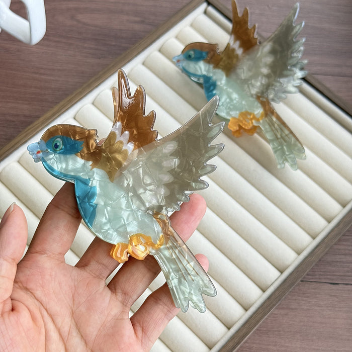 Wholesale Handmade Acetate Retro Swallow Claw Clip Fashion Hair Accessory Boutique Gift Resale