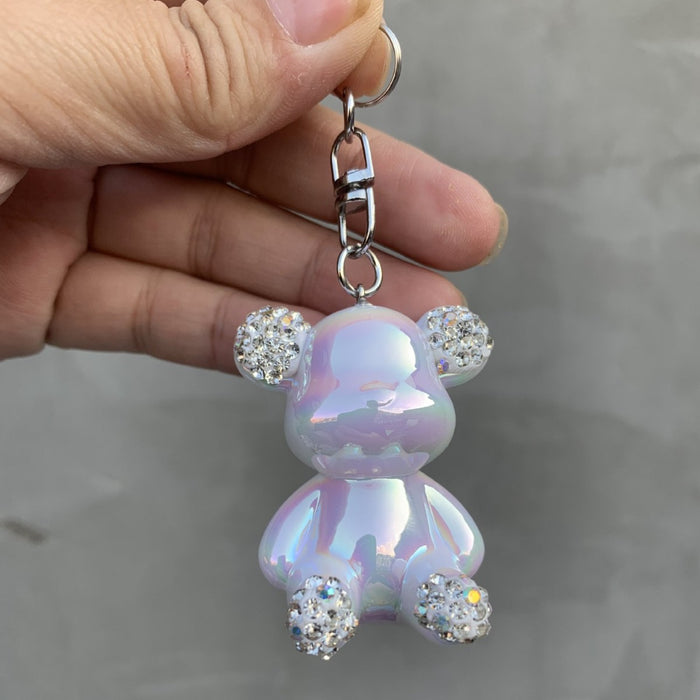 Wholesale  Bear Keychain Couple Cartoon  Pendant Keychain Bag Doll Decorative Pendant