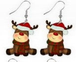 Wholesale Acrylic Christmas Cartoon Christmas Tree Earrings JDC-ES-Qiany008