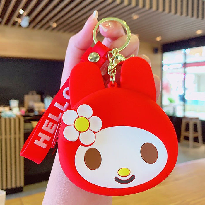 Wholesale Cartoon Silicone Coin Purse Keychain JDC-KC-KuM006