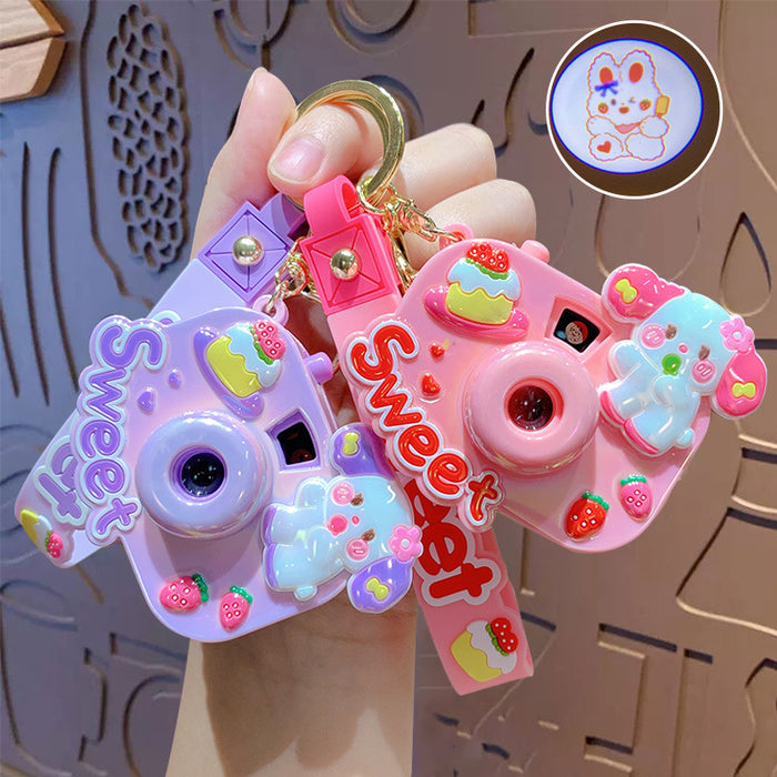 Wholesale Cute Cartoon Projection Camera PVC Keychain JDC-KC-ZhongC013