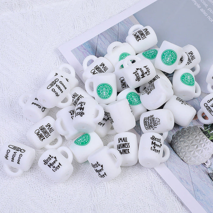 Wholesale 50PCS Silicone Cup Creative Three-dimensional Baby Molar DIY Beads JDC-BDS-HeX004