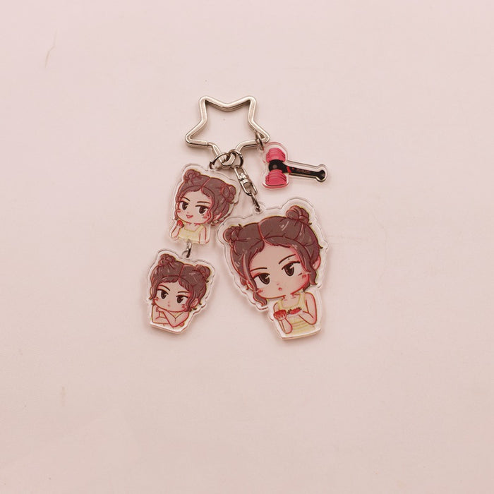 Wholesale Acrylic Keychain Hanging String JDC-KC-HanTian028