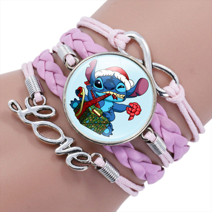 Wholesale Cartoon Braided Multi-layer Gemstone Bracelet JDC-BT-NH019