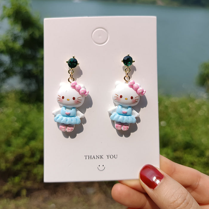 Wholesale Cute Cartoon Resin Earrings JDC-ES-Xiaox003