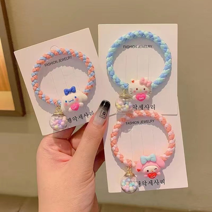 Wholesale Cartoon Cute Braided Fabric Hair Tie JDC-HS-Weiye007