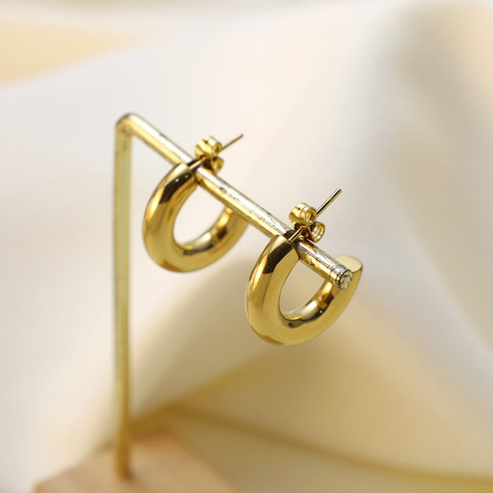 Wholesale Round popular jewelry stainless steel earrings