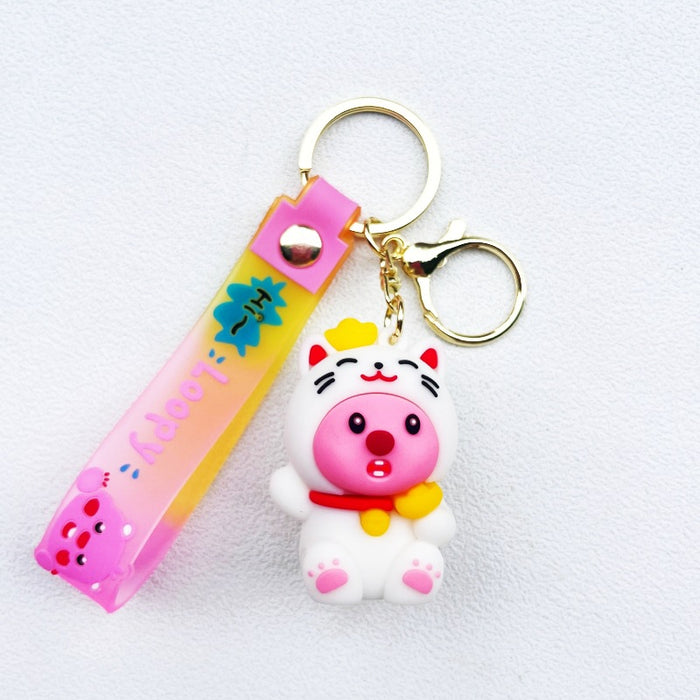 Wholesale PVC Cartoon Doll Keychain JDC-KC-WuYi281