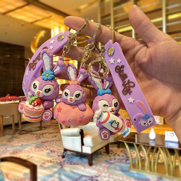 Wholesale Silicone Cartoon Doll Keychain JDC-KC-MingT213