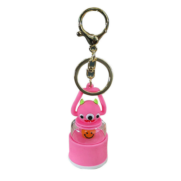 Wholesale Lighted Monster Silicone Cartoon Keychain JDC-KC-QingYun002