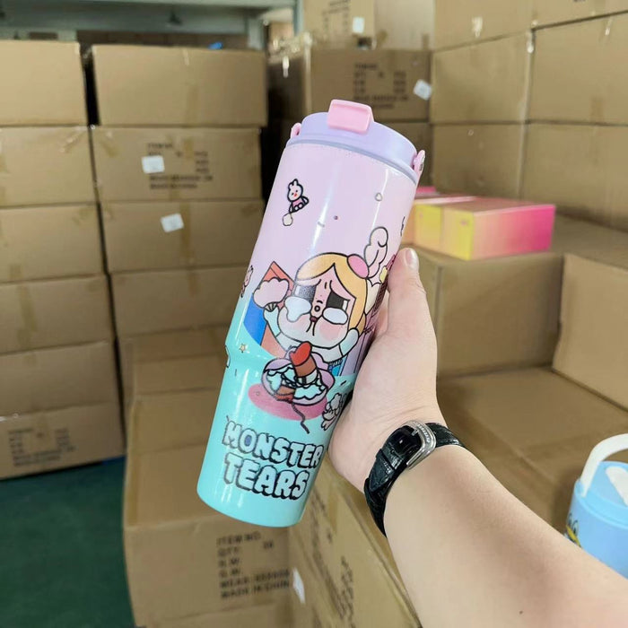 Wholesale Cartoon 30oz  304 stainless steel straw thermos cup