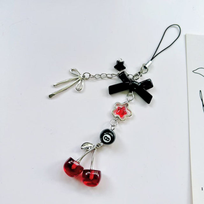 Wholesale Personalized Cherry Bow Mobile Phone Chain Pendant Pendant