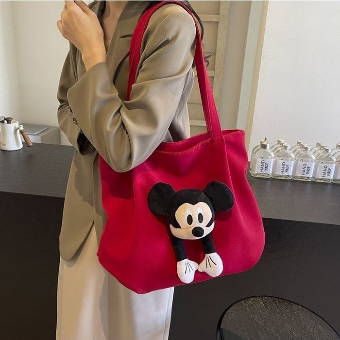 Wholesale Large capacity cartoon shoulder bag tote bag commuting tote bag