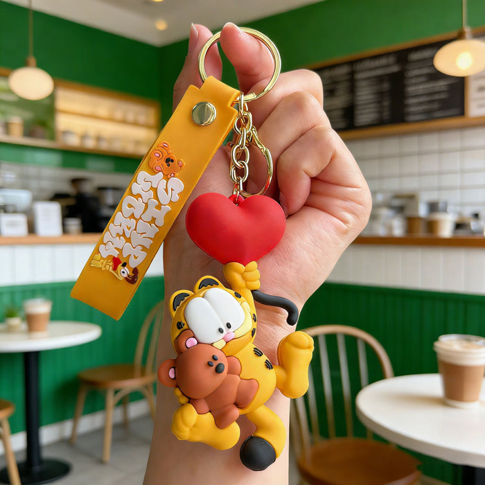 Wholesale Silicone PVC Cartoon Keychain Cute Bag Charm Car Key Accessory Gift MOQ≥2