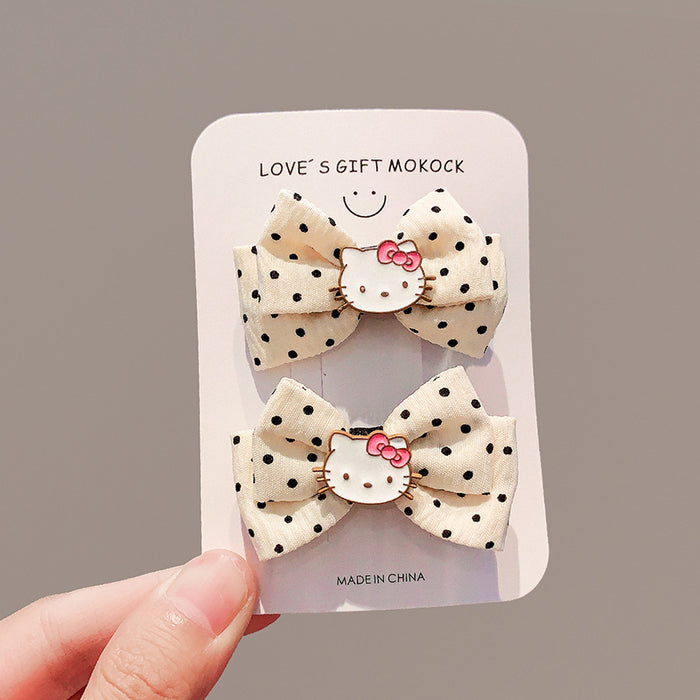 Wholesale Fabric Hairpin Bow Hair Clip Sweet Side Clip Bangs Hair Accessory