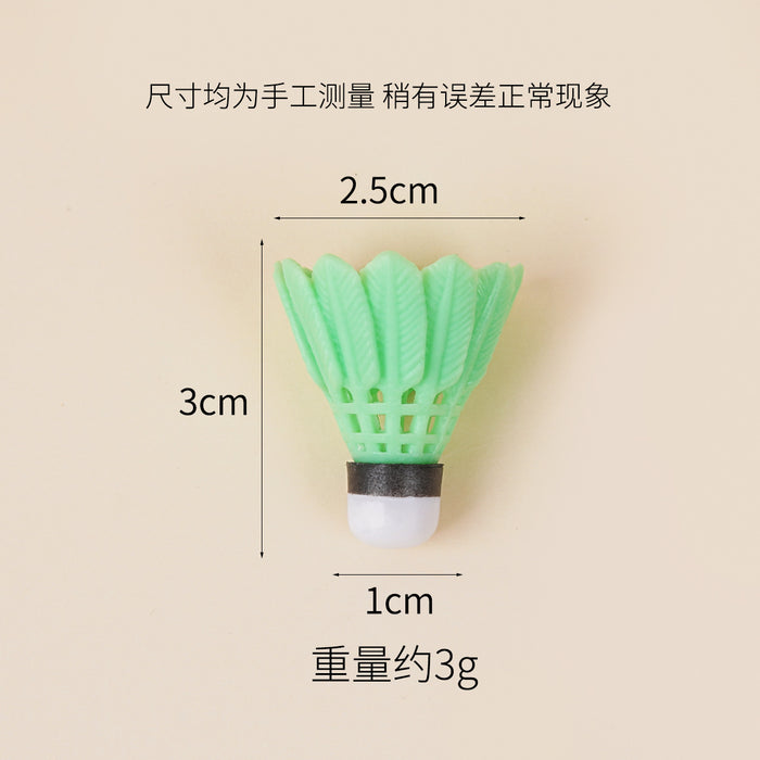Wholesale Badminton Keychain Pendant PVC Sports DIY Accessory MOQ≥5