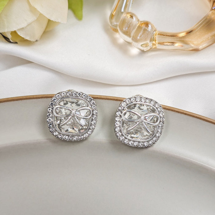 Wholesale Silver Butterfly Tassel Earrings High-end Earrings Elegant Diamond Pearl Long Earrings