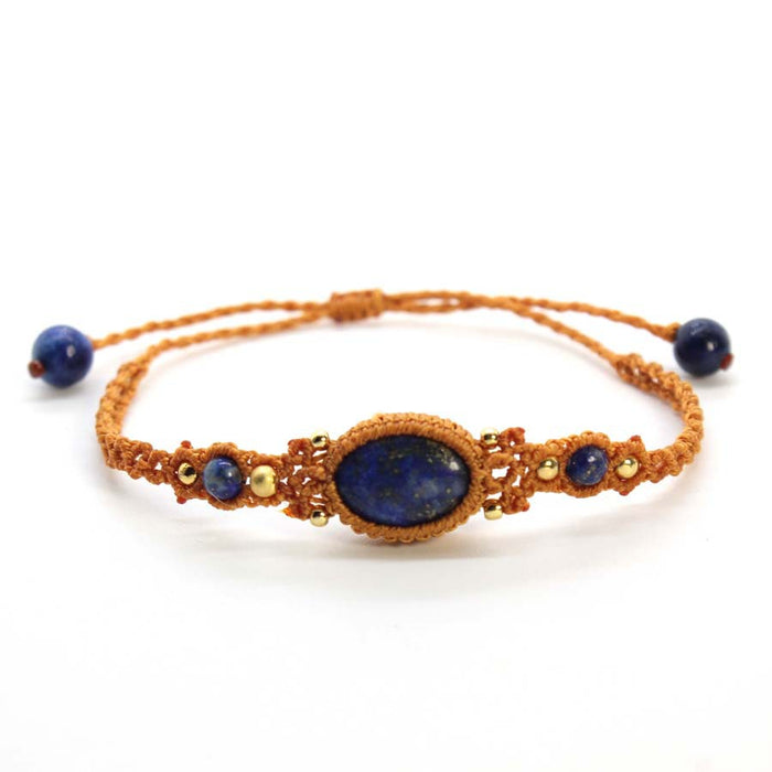 Wholesale Minimalist Amethyst Gemstone Bracelet Oval Braided Stretchable Design Everyday Jewelry Accessory For Women Boutique Resale Gift