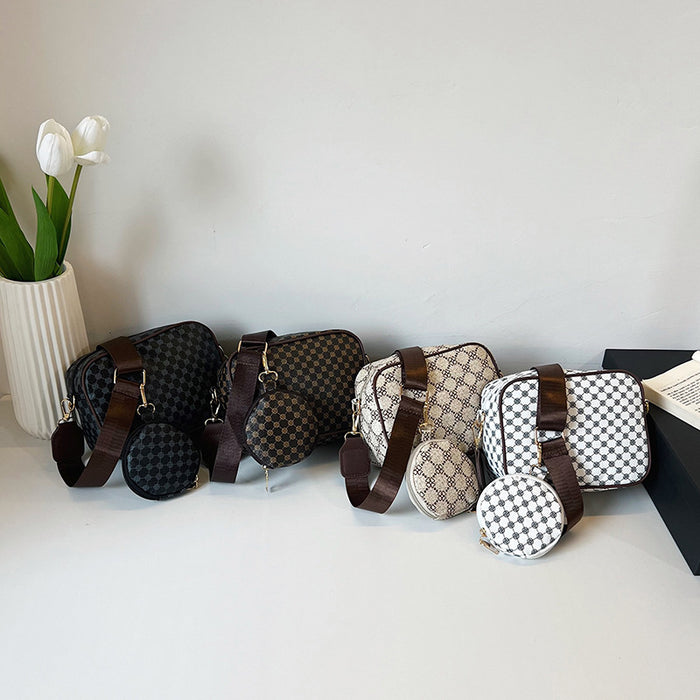Wholesale PU Print Small Square Bag for Women Casual Shoulder Bag