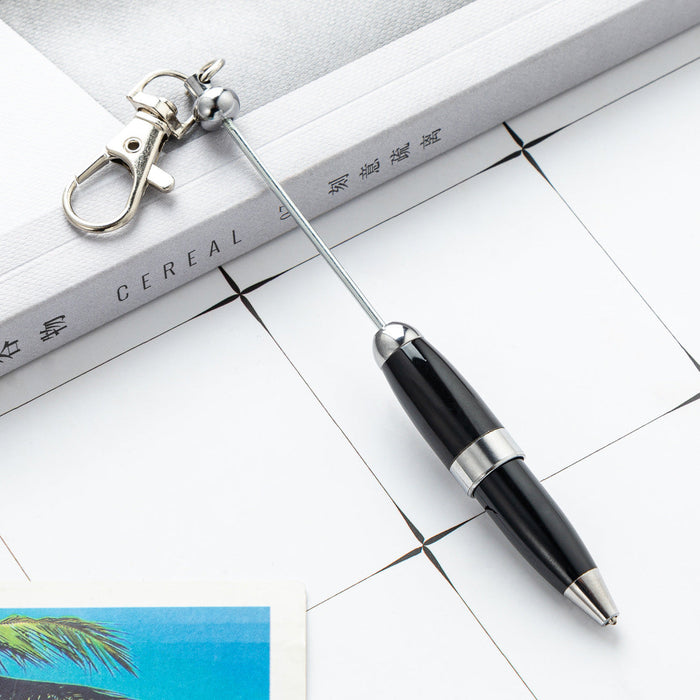 Wholesale 11.9cm Beadable Pens Portable Mini Pen Metal Pen DIY Keychain Bar JDC-PN-HuaH051