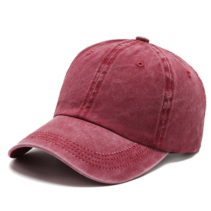 Wholesale Washed hat, vintage baseball cap, outdoor sun shading duckbill cap