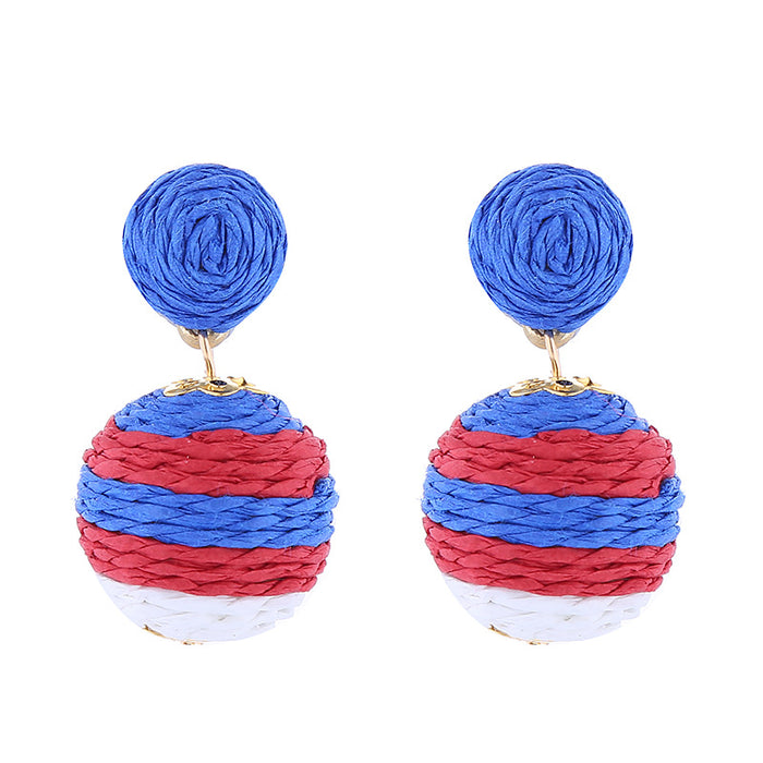 Wholesale Independence Day Earrings JDC-ES-ChouTteng012