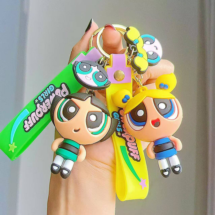 Wholesale Cute Cartoon Character Creative Silicone Keychains