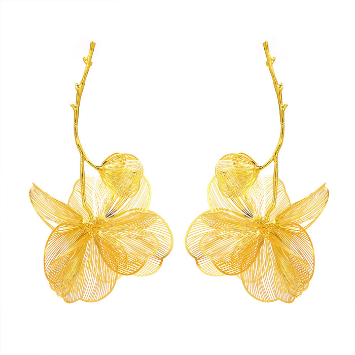 Wholesale Flower Alloy Earrings JDC-ES-JL204