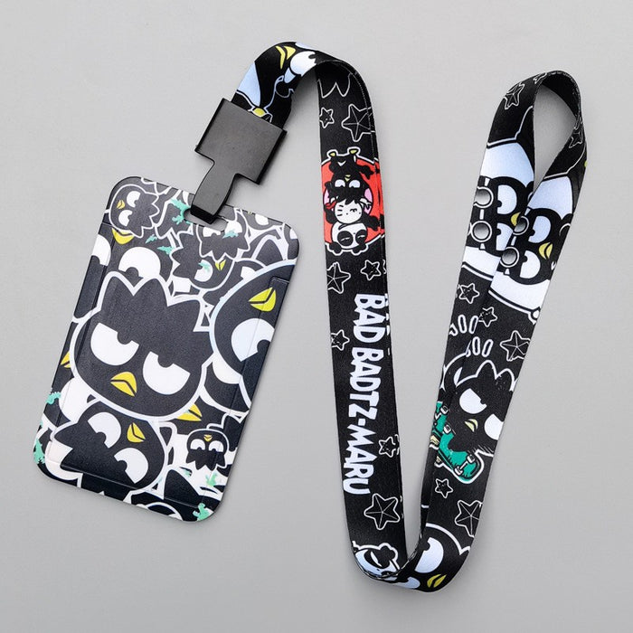 Wholesale Trendy Plastic Cartoon Card Holder With Lanyard Student ID Badge Gift